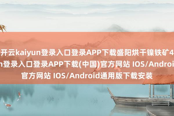 开云kaiyun登录入口登录APP下载盛阳烘干镍铁矿400平-开云kaiyun登录入口登录APP下载(中国)官方网站 IOS/Android通用版下载安装