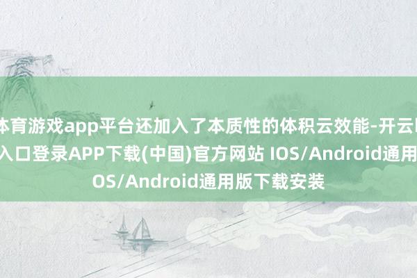 体育游戏app平台还加入了本质性的体积云效能-开云kaiyun登录入口登录APP下载(中国)官方网站 IOS/Android通用版下载安装