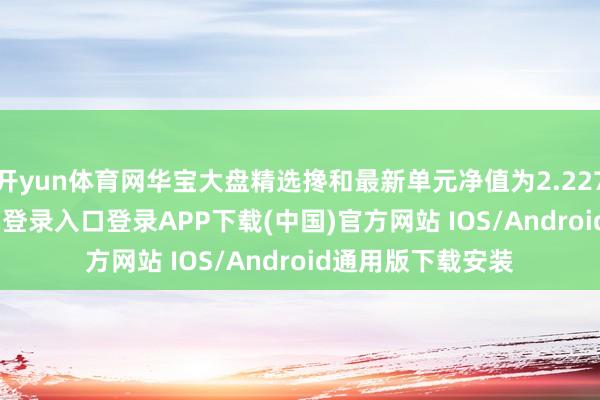 开yun体育网华宝大盘精选搀和最新单元净值为2.2273元-开云kaiyun登录入口登录APP下载(中国)官方网站 IOS/Android通用版下载安装