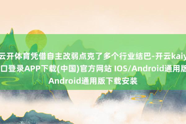 云开体育凭借自主改弱点克了多个行业结巴-开云kaiyun登录入口登录APP下载(中国)官方网站 IOS/Android通用版下载安装