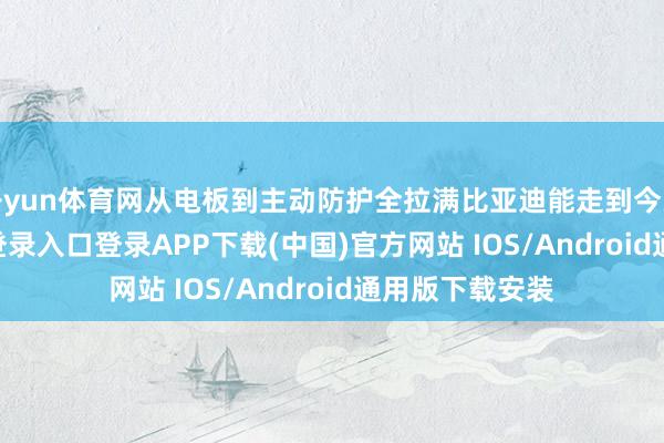 开yun体育网从电板到主动防护全拉满比亚迪能走到今天-开云kaiyun登录入口登录APP下载(中国)官方网站 IOS/Android通用版下载安装