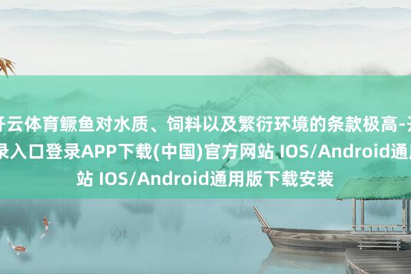 开云体育鳜鱼对水质、饲料以及繁衍环境的条款极高-开云kaiyun登录入口登录APP下载(中国)官方网站 IOS/Android通用版下载安装