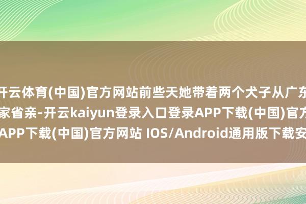开云体育(中国)官方网站前些天她带着两个犬子从广东清远回四川达州娘家省亲-开云kaiyun登录入口登录APP下载(中国)官方网站 IOS/Android通用版下载安装